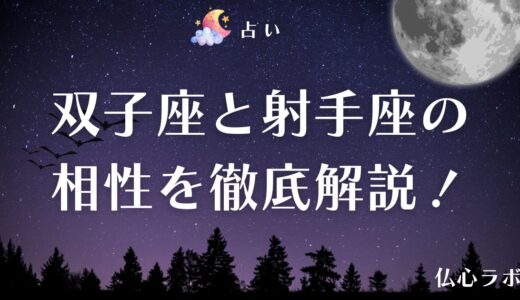 双子座と射手座の相性を徹底解説！カップルの関係はどうなる？