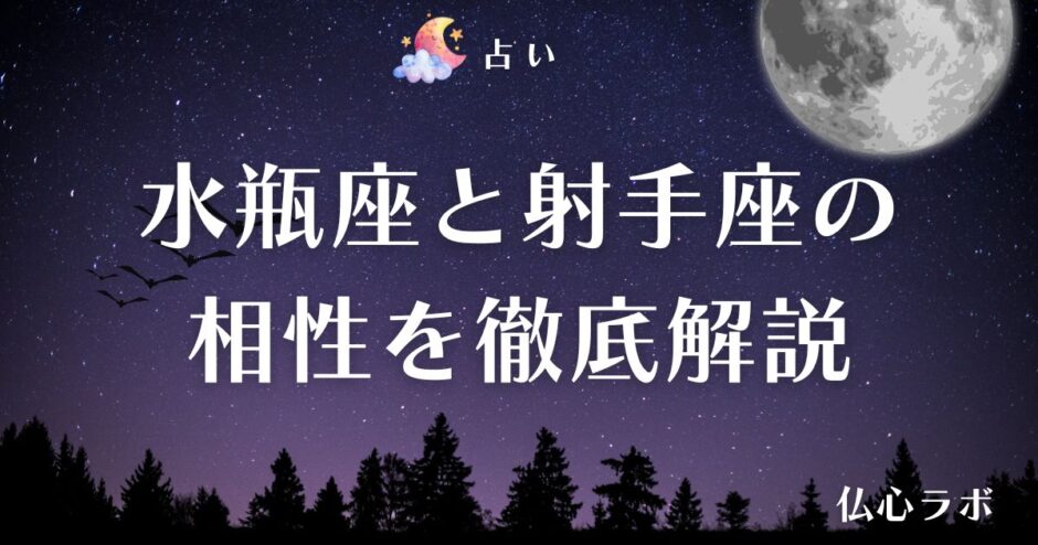 水瓶座 射手座 相性　アイキャッチ