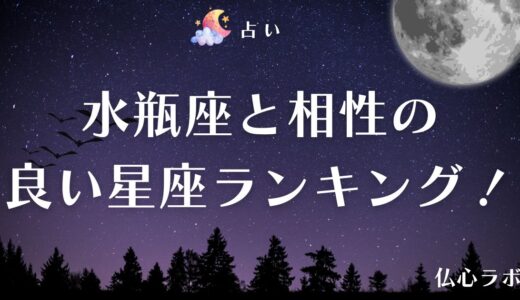 水瓶座と相性の良い星座は〇〇座【ランキング形式】！星座占いや相性に強いおすすめ占い師も紹介