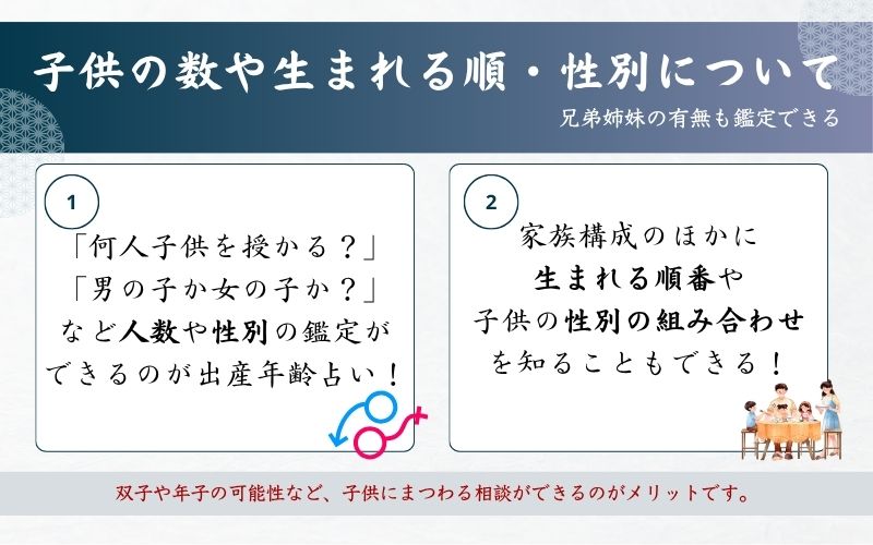 子供の人数と性別